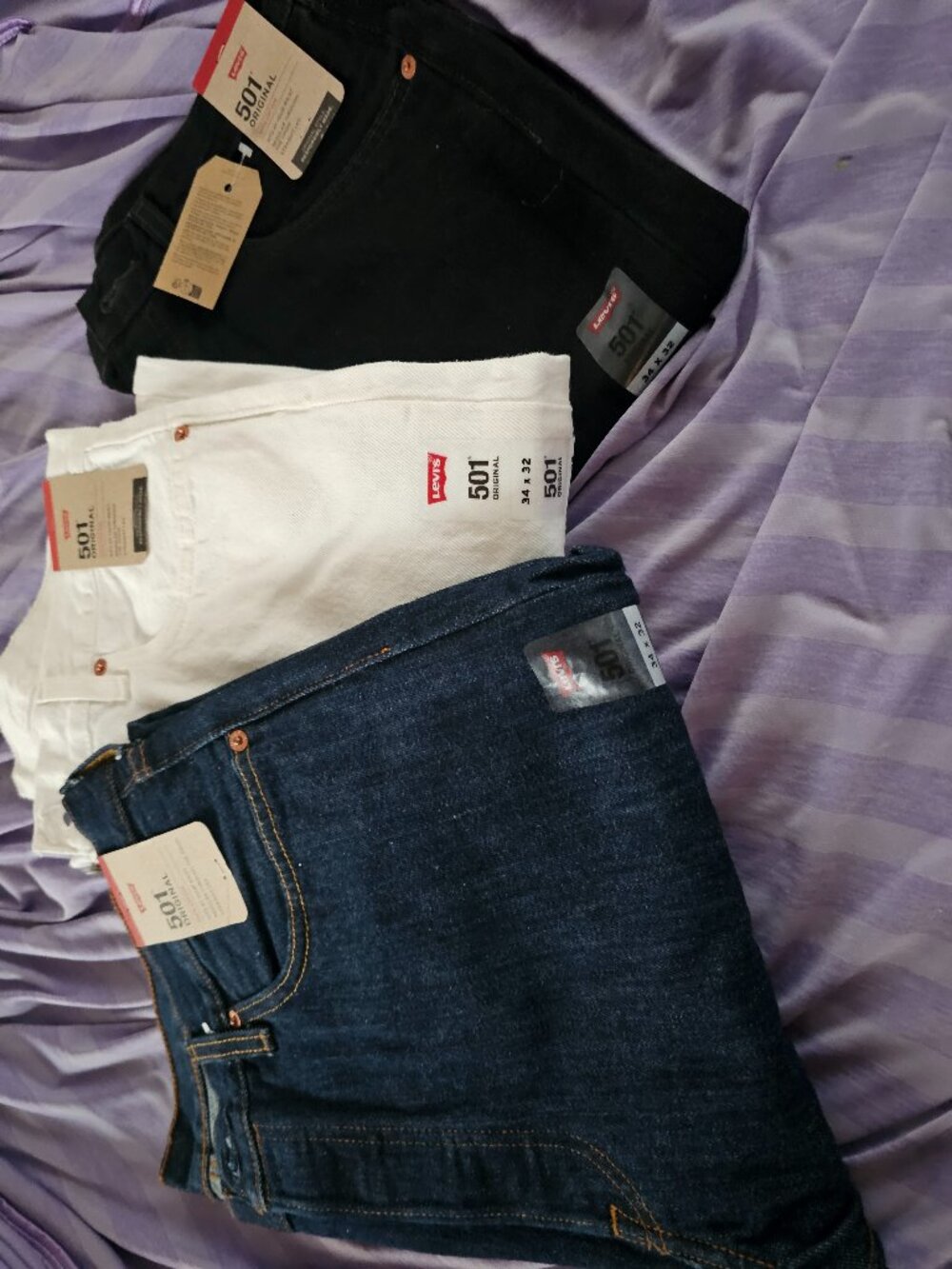 Men's original Levi 501s - 3 pair